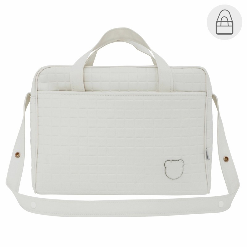 BOLSO MATERNAL MALETIN GOFRE BEIGE