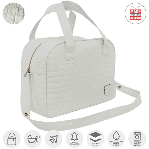 BOLSO MATERNAL PROME GOFRE BEIG