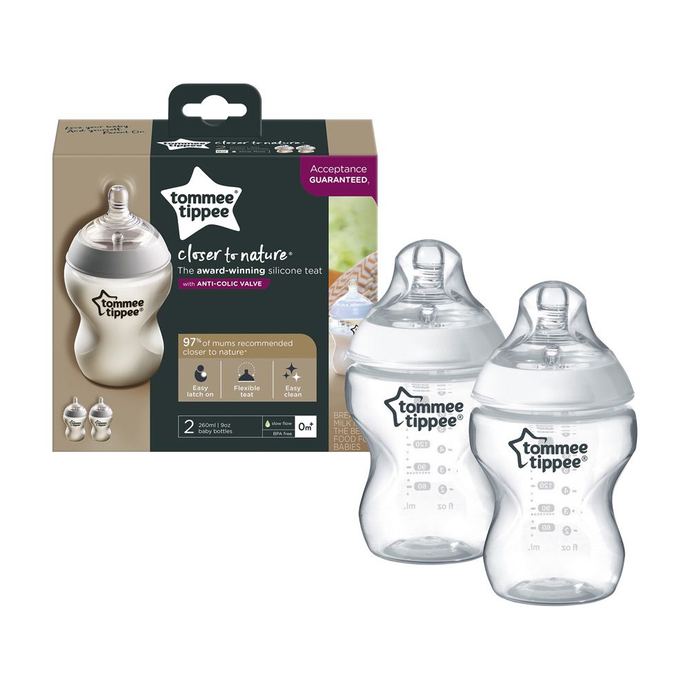 PACK DE 2 BIBERONES CTN 260ML LBA +0M