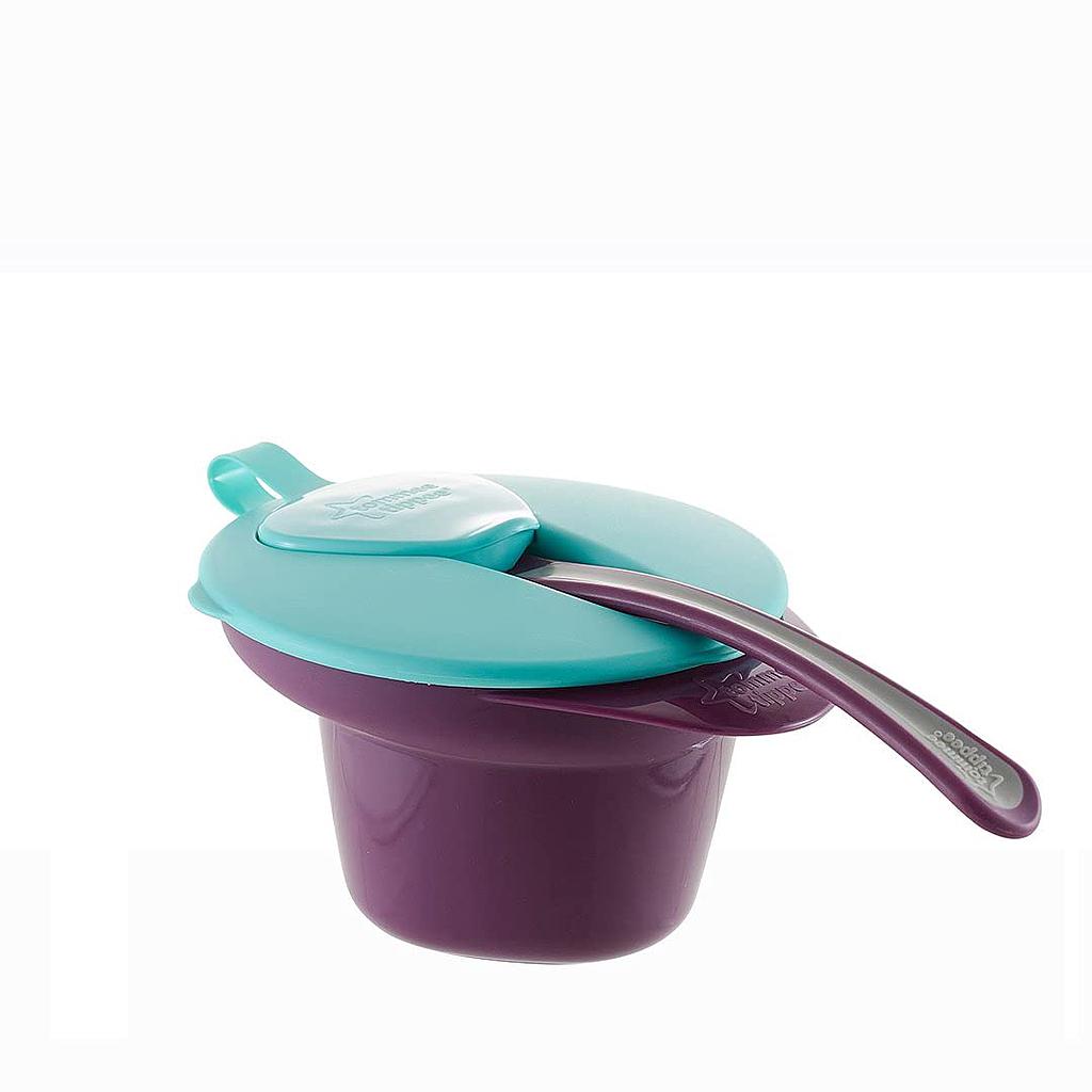 BOL C/TAPA+CUCHARA DESTETE EXPLORA 4M+