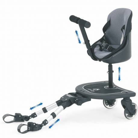 PATINETE UNIVERSAL ROLLER+ C/ASIENTO NEGRO