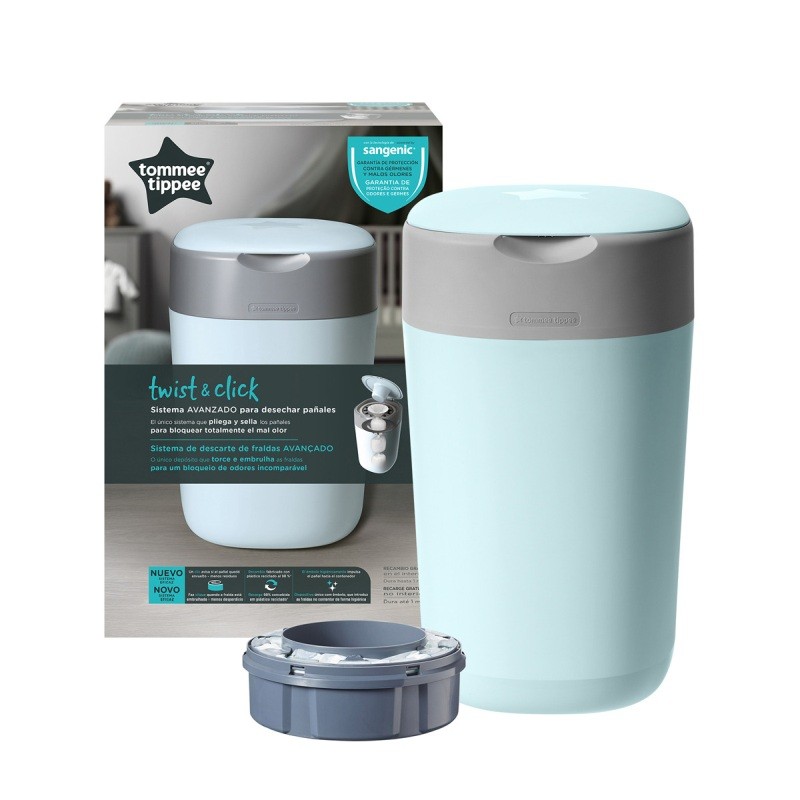 CONTENEDOR SANGENIC TWIST&amp;CLICK AZUL