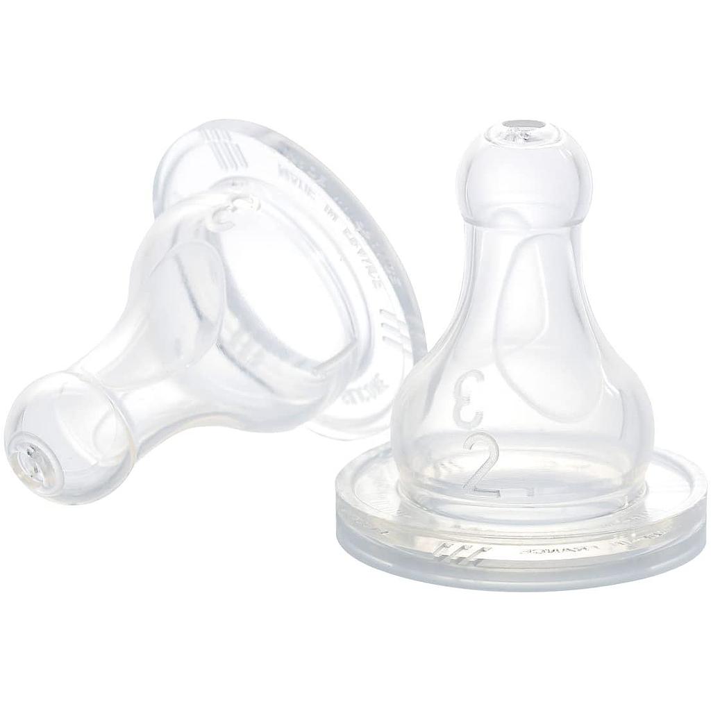 TETINA 2 UNDS 1ªEDAD SILICONA 0-4M