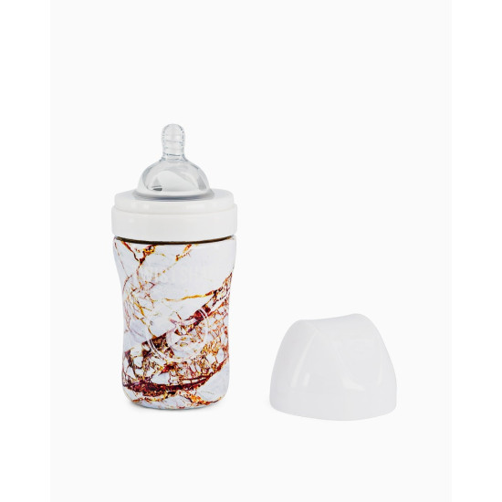 BIBERON ACERO ANTICOL.260ML MARBLE WHITE +2M