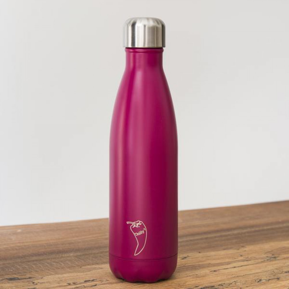 BOTELLA CHILLY'S 500ML MATE FUCSIA
