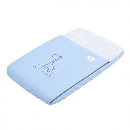 SACO DE MINICUNA I/V BE GIRAFFE AZUL 49.5X83.5CM