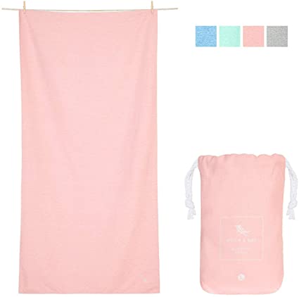 TOALLA DOCK&amp;BAY ACTIVE ROSA PASTEL LARGE 160X90
