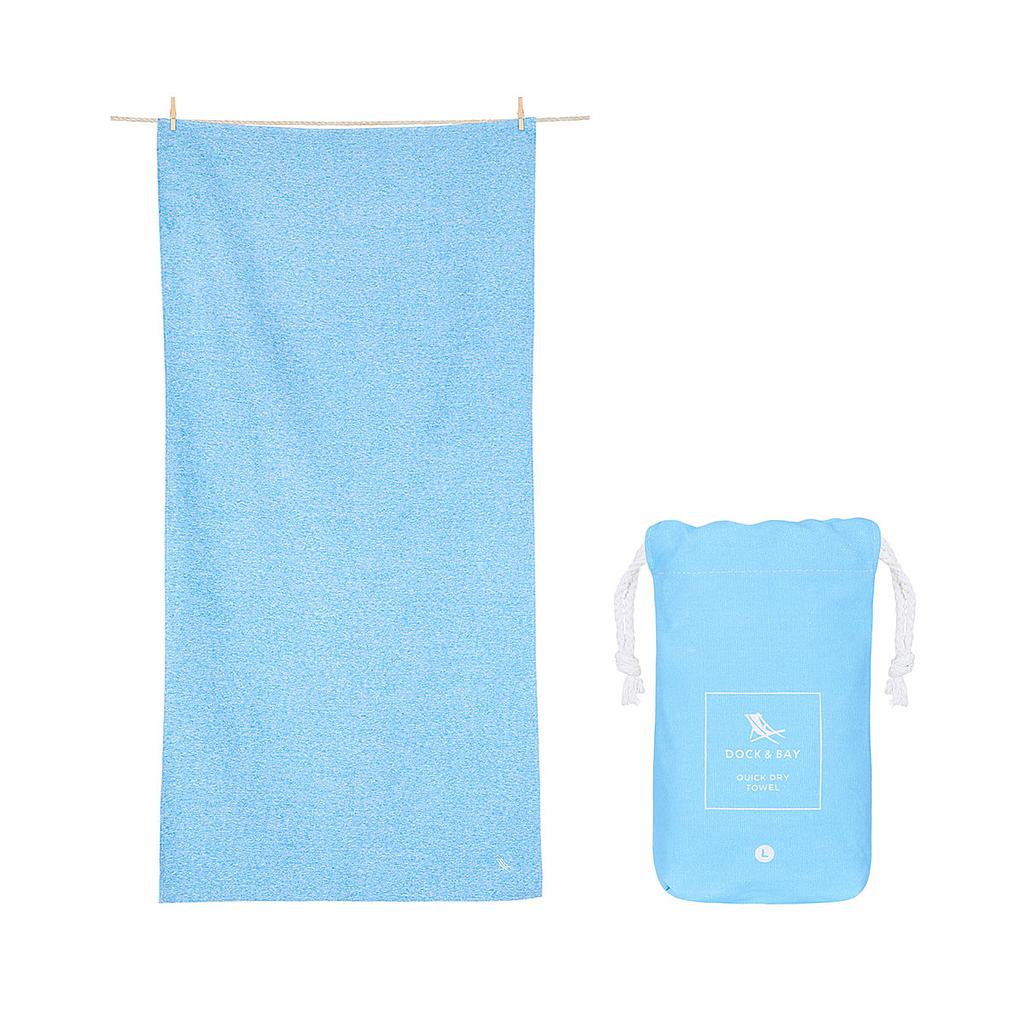 TOALLA DOCK&amp;BAY ACTIVE AZUL PASTEL LARGE 160X90