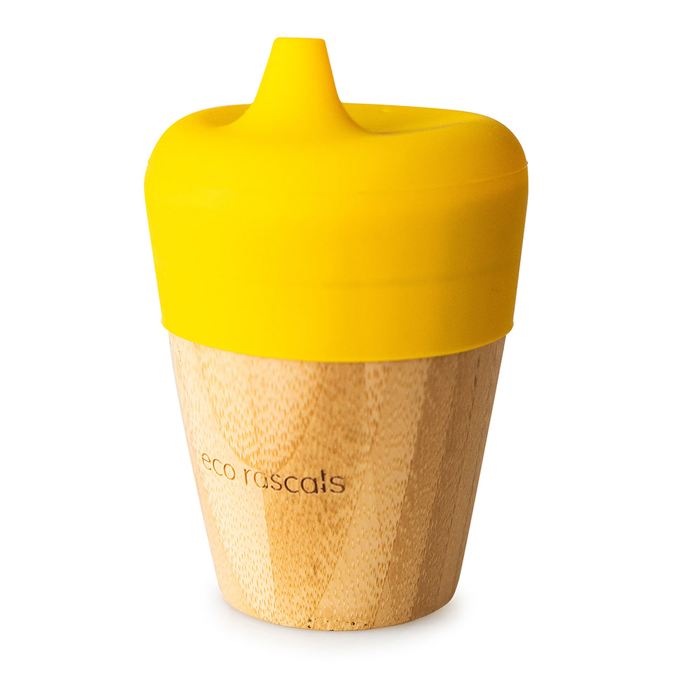 VASO BAMBOO 190ML AMARILLO ECO RASCALS