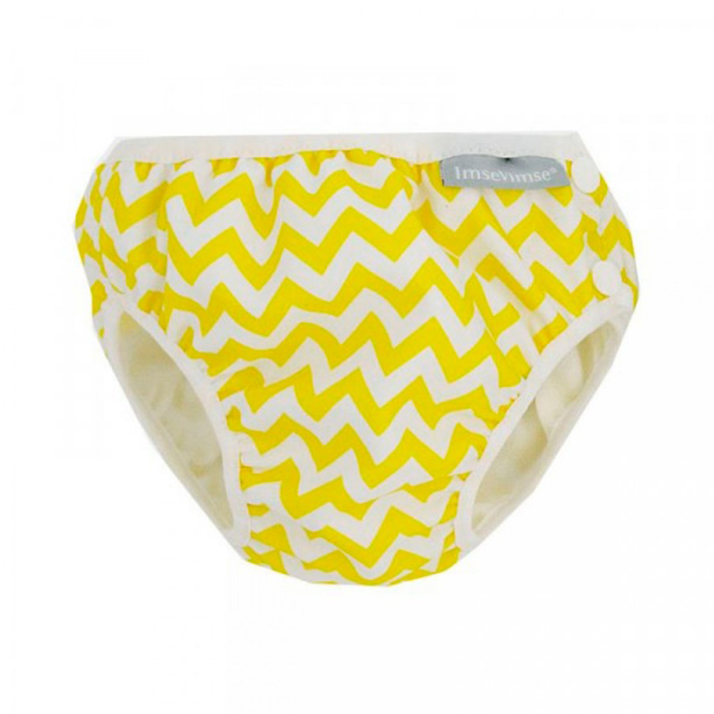 BAÑADOR PAÑAL AMARILLO ZIG ZAG T.XL