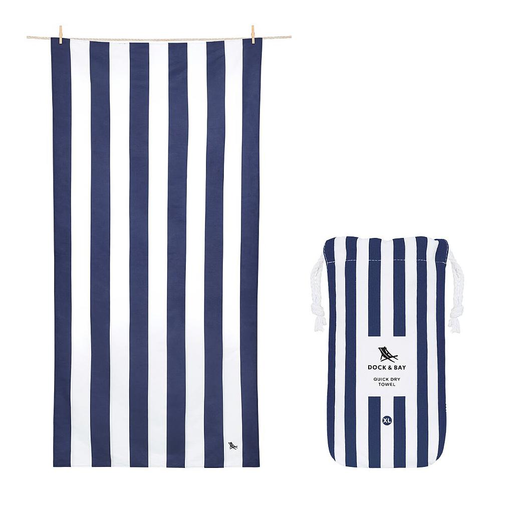 TOALLA DOCK&amp;BAY CABANA NAVY XL 200X90
