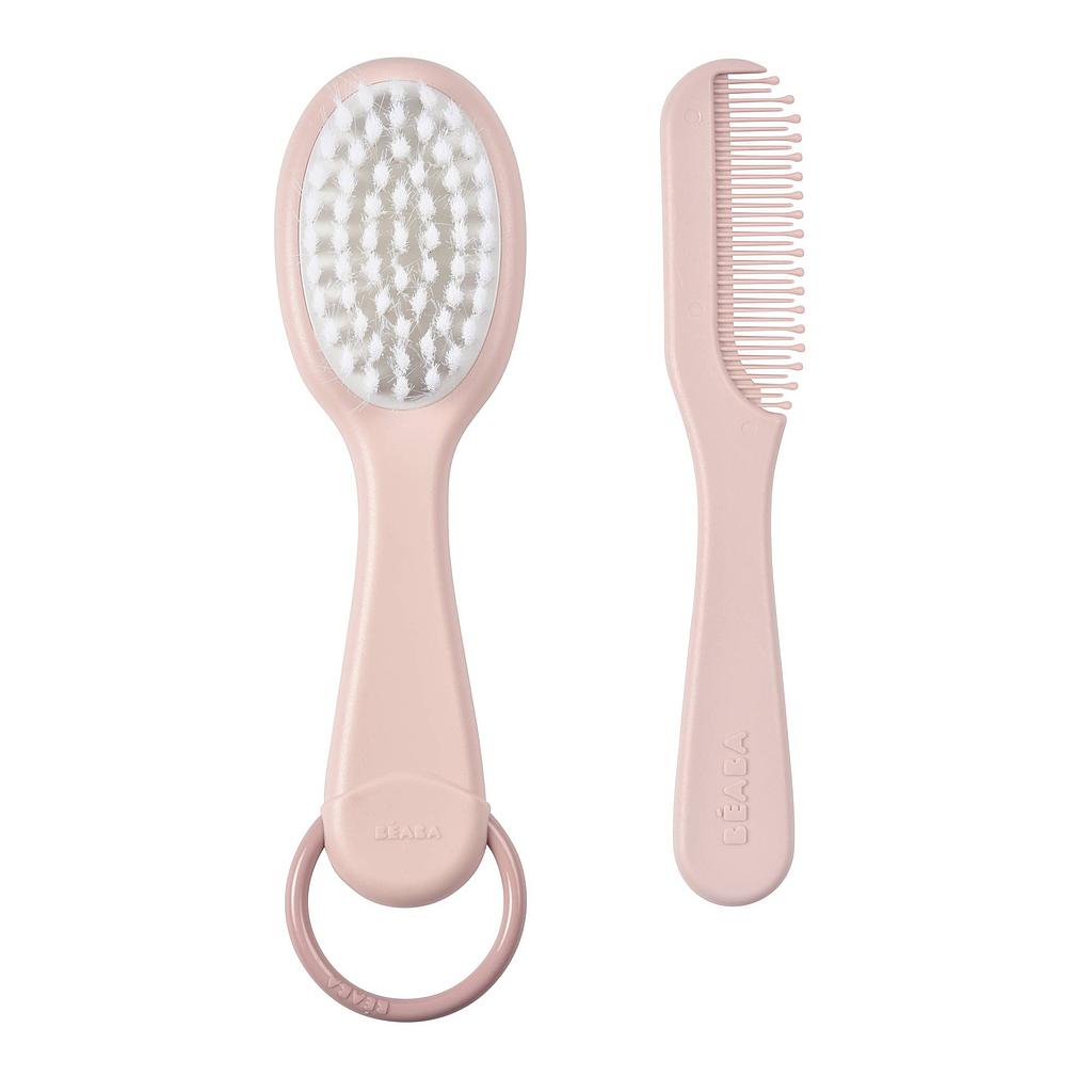 CEPILLO Y PEINE ROSA