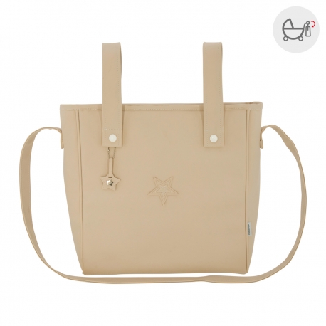 BOLSO PANIER MATE CAMEL 10X34X33 CM