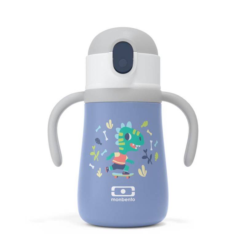 BOTELLA ISOTERMICA CON ASAS Y CAÑITA DINO