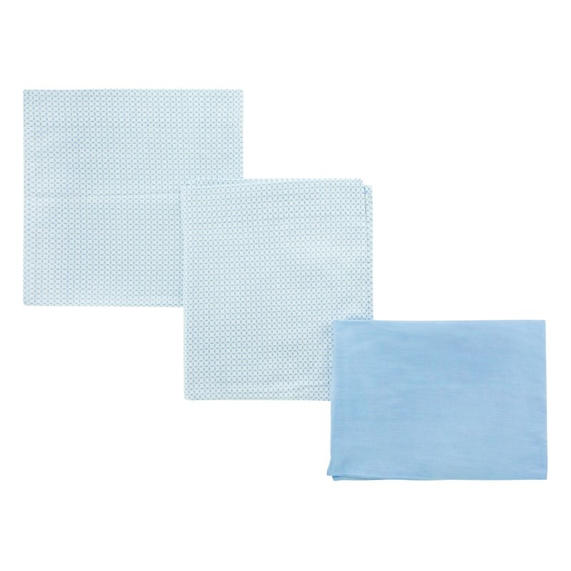 SABANA CUNA 3 PCS (CUNA 60) 100X165 CM BE GIRAFFE AZUL