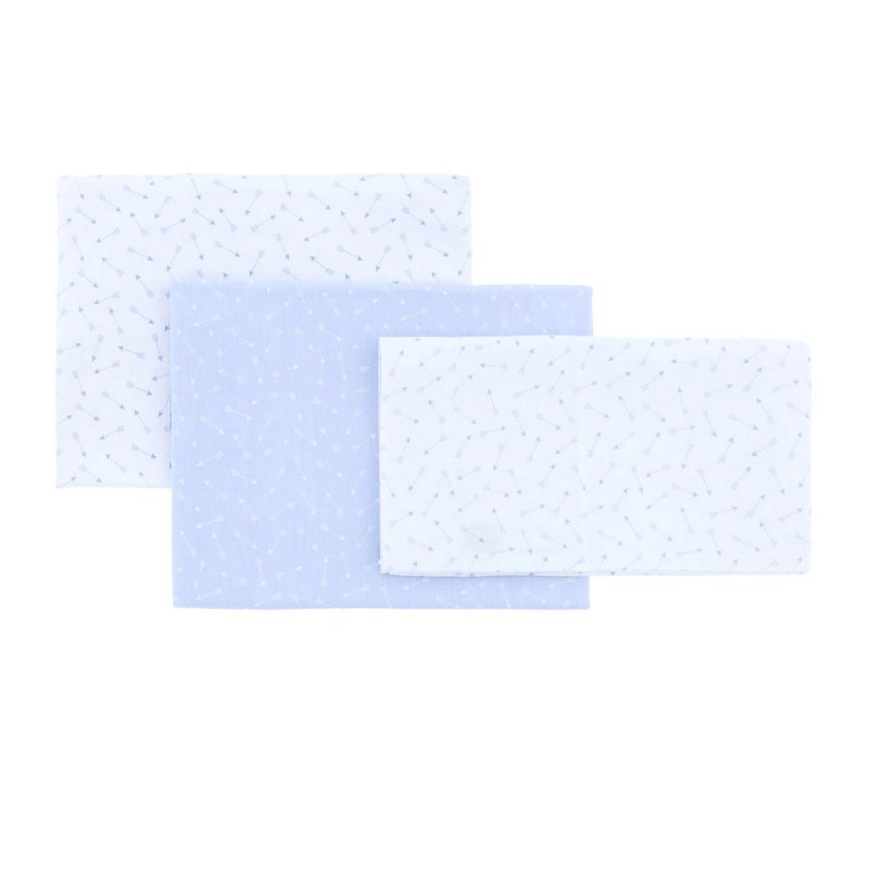 SABANA CAPAZO 3 PCS 80X120X1 CM BE ZOE CELESTE