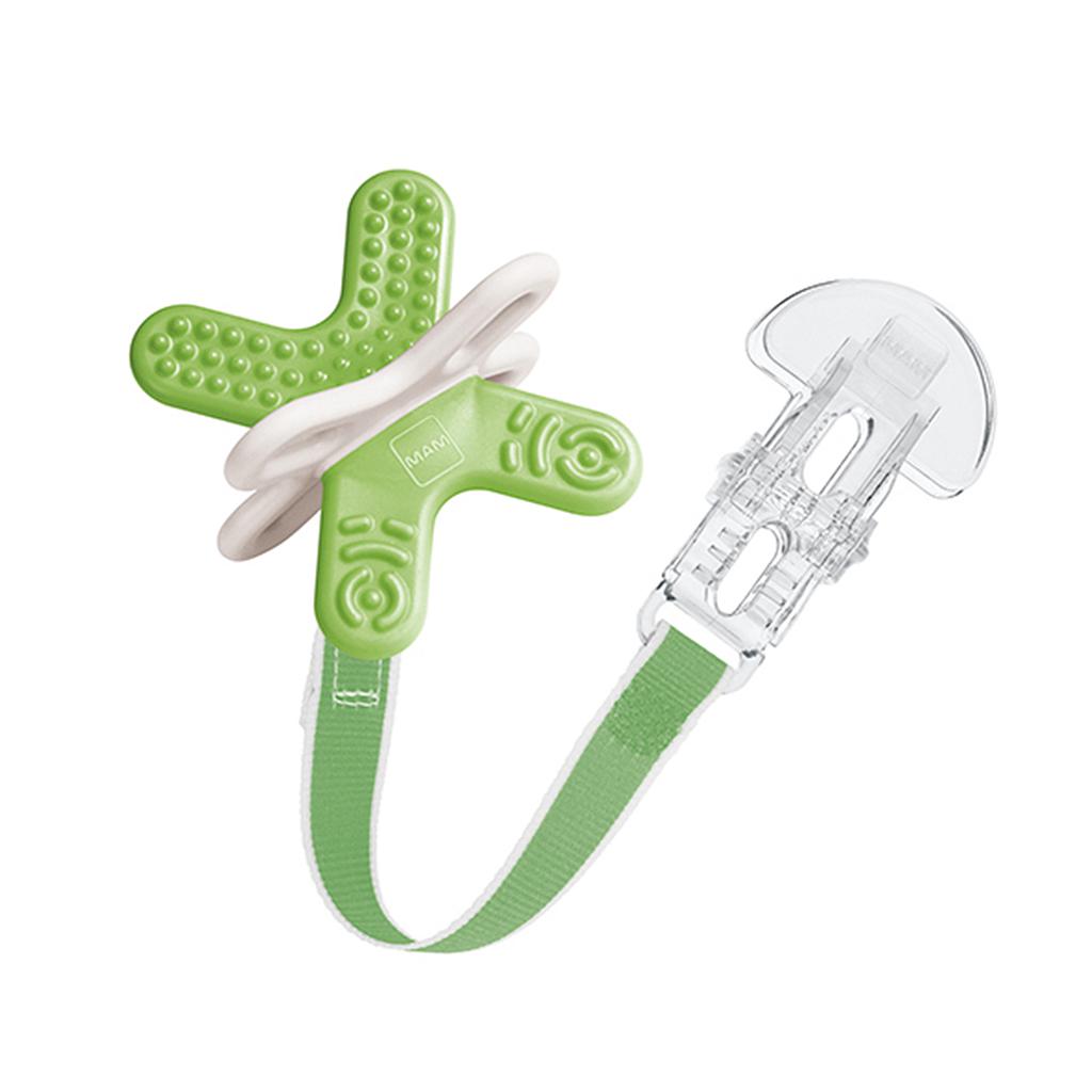MAM MORDEDOR BITE&amp;RELAX 2+CLIP VERDE