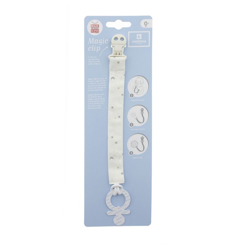 CADENA CHUPETE SKY BEIGE/ESTRELLA