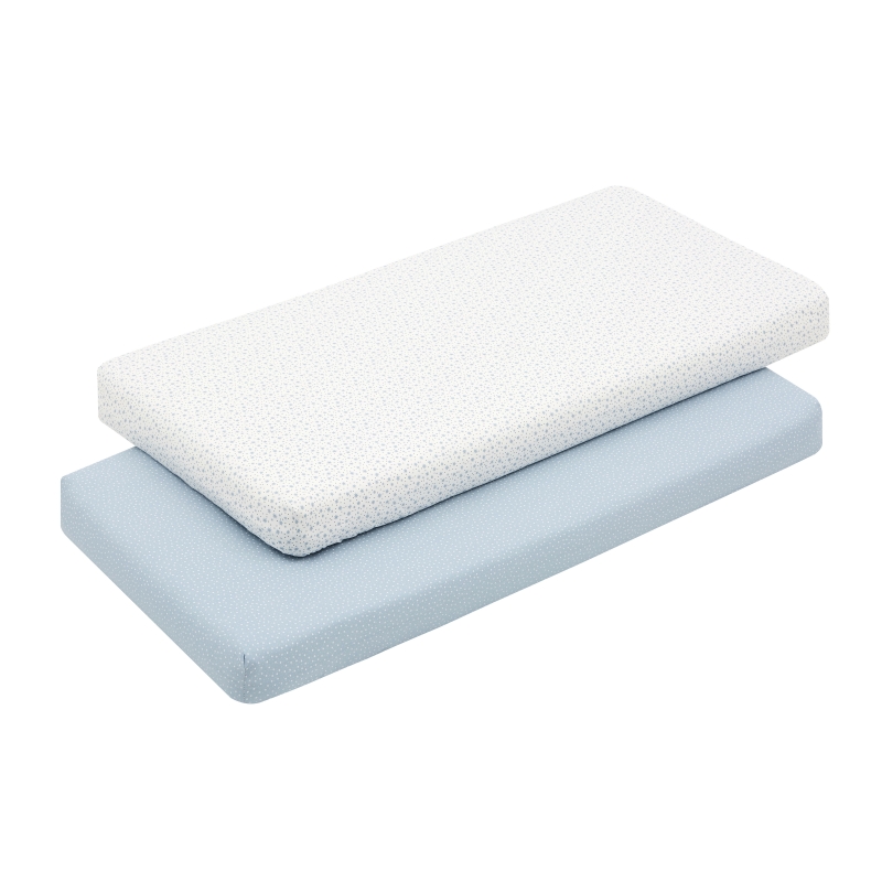 SABANA BAJERA CUNA 60 PACK 2 UNDS FOREST AZUL