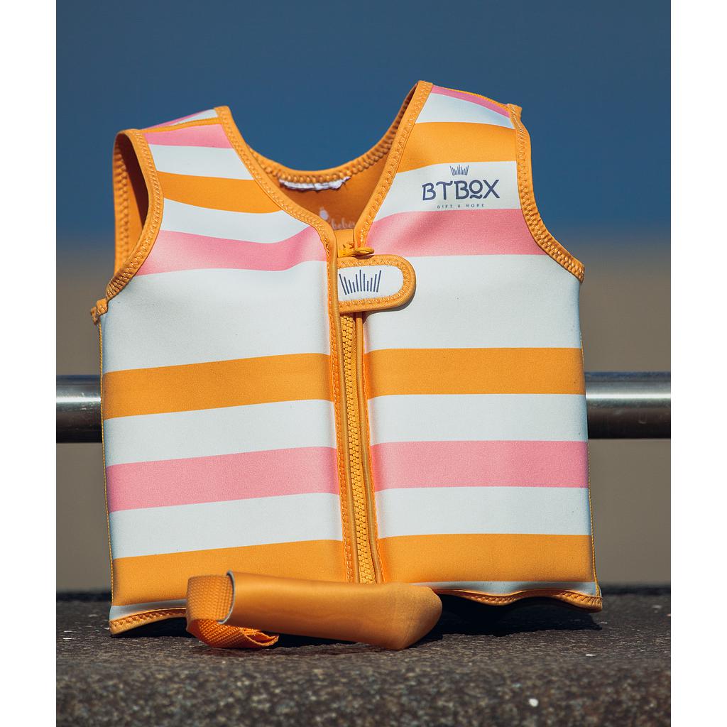 CHALECO FLOTADOR FLOTADOR SUMMER CORAL/MOSTAZA 20-28KG TALLA M