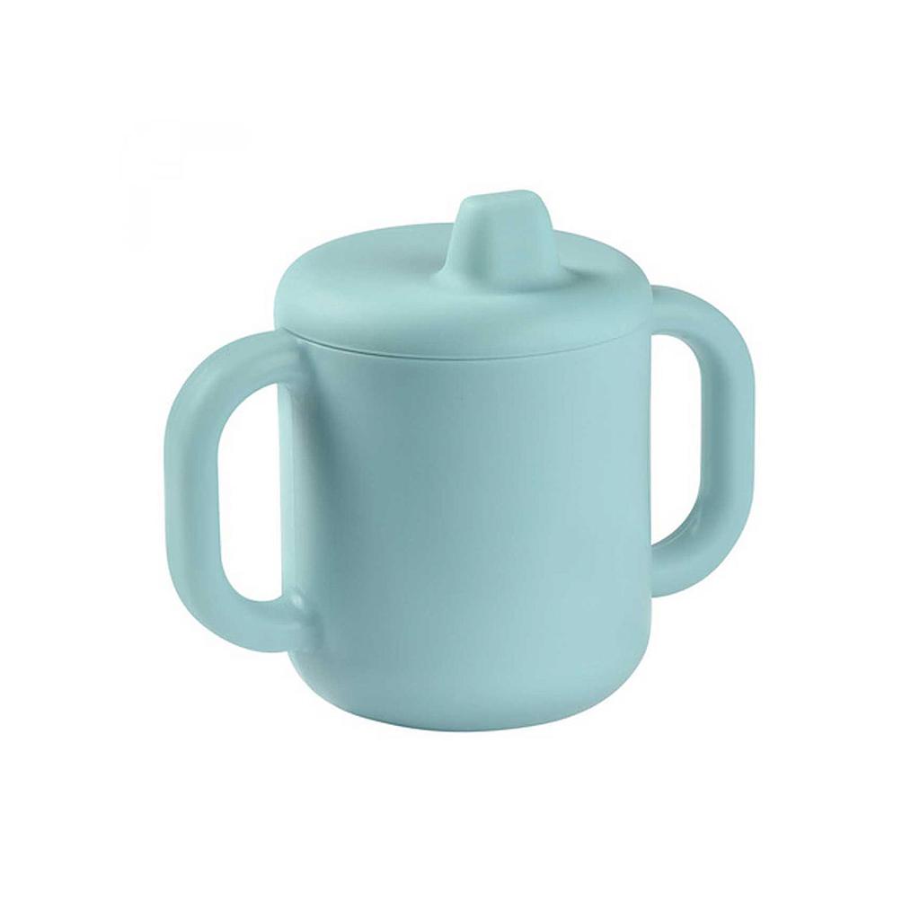 TAZA DE APRENDIZAJE SILICONA AZUL