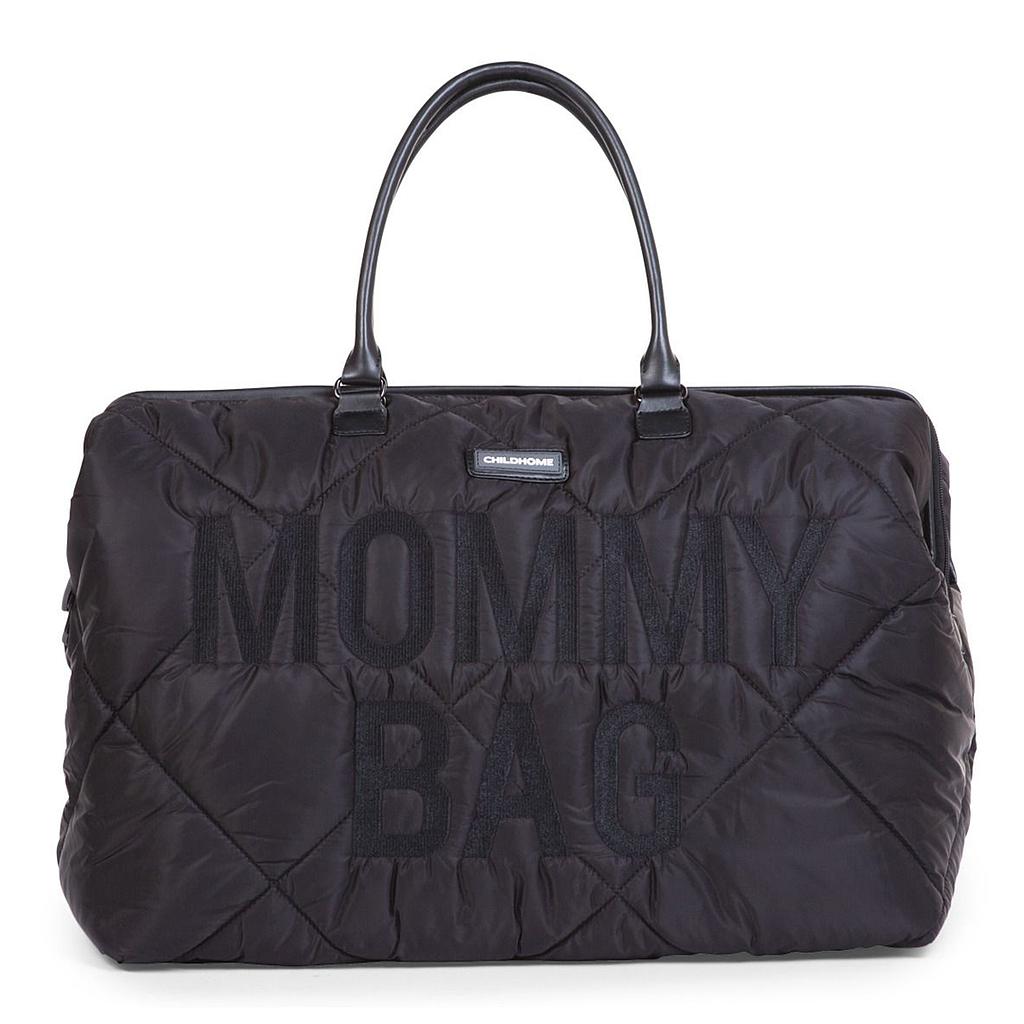 BOLSO MOMMY BAG GRANDE ACOLCHADO NEGRO