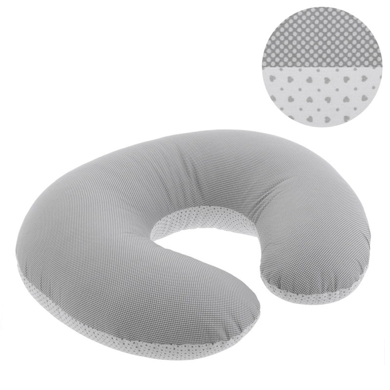 ALMOHADA DE LACTANCIA PEQUEÑA 53X45X10 CM ESSENTIA GRIS