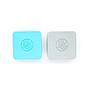 PACK SNACK BAMBOO 2 UNDS AZUL&GRIS ECO RASCALS