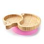 PLATO BAMBOO PATO ROSA ECO RASCALS