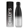 BOTELLA INOX CHILLY'S 500ML GRADIENT BLANCO&NEGRO