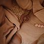 Pack 2 Chupetes FRIGG Block Latex ROPE 6m+ Croissant/Blush