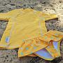 CAMISETA BTBOX UPF 50+ M/L LUNARES MOSTAZA 12-24 MESES