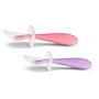 MUNCHKIN Pack 2 cucharas aprendizaje de silicona Gentle  (2 ud.) - Surtido 2 colores