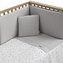COLCHA+PROTECTOR CUNA 60 ARDI GRIS