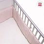 PROTECTOR DE CUNA 360 LISO ROSA EMPOLVADO 360X30CM