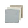 MUSELINA LAVADA GDE PACK DE 2 120x120 CM ME-UNI LIGHT GREY/SAND