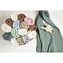 MUSELINA LAVADA GDE PACK DE 2 120x120 CM ME-UNI LIGHT GREY/SAND