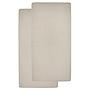 MEYCO SABANA BAJ.AJUS.CUNA 60 - PACK DE 2 - 60x120 CM ME-UNI SAND