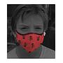 MASCARILLA FULI SKULL ROJO TALLA L