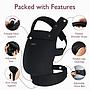 MOMCOZY MOCHILA DE PORTEO PUREHUG UNICO NEGRO