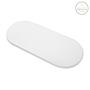 COLCHON DE CAPAZO OVALADO premium LISO 35.5X79.5X2.5CM BLANCO