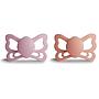 PACK 2 CHUPETES ANAT. SILICONA BUTTERFLY PRIMROSE/PRETTY P. 6+