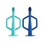 CEPILLO DE DIENTES ENTRENAMIENTO SILICONA PACK 2 UNDS TURQUESA+AZUL