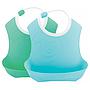 BABERO BIB 4M+ PASTEL AZUL/VERDE