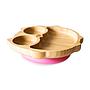 PLATO BAMBOO BUHO ROSA ECO RASCALS