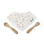 SET BANDANA+CUBIERTOS ECO NATUR PICNEAT BUNNY