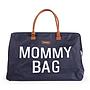 BOLSO MOMMY BAG GRANDE AZUL MARINO/BLANCO